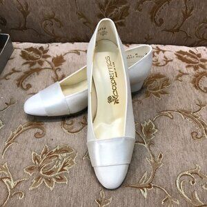 Dye-Able White Gloria Boca Crepe and Satin, Formal Elegant Wedding Comfortable